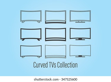 Curved TVs Icons