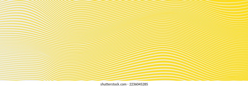 Curved wave lines pattern on white background. Wave striped lines pattern for backdrop and wallpaper template. Simple curved lines with repeat stripes texture. Striped background, vector
