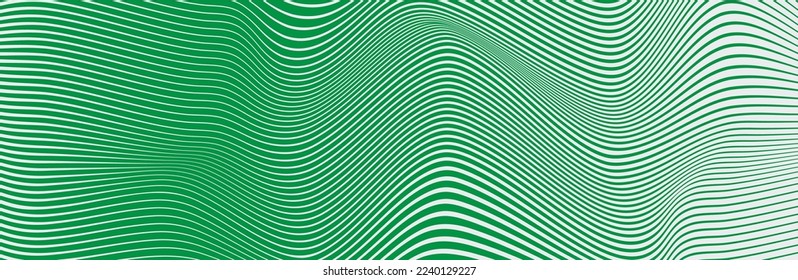 Kurvige Wellenlinien Muster auf weißem Hintergrund. Wave Striping Linien Muster für Hintergrund und Tapete Vorlage. Einfache geschwungene Linien mit wiederholter Streifenstruktur. Streifenhintergrund, Vektorgrafik