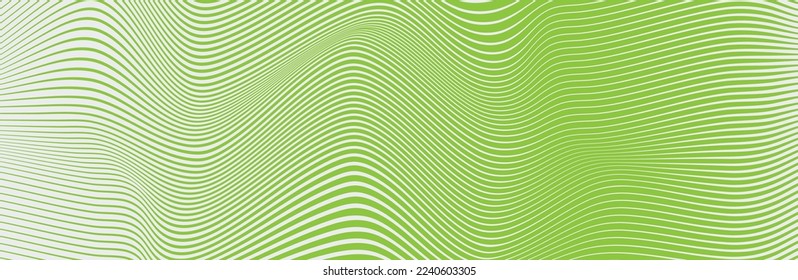 Curved wave lines pattern on white background. Wave striped lines pattern for backdrop and wallpaper template. Simple curved lines with repeat stripes texture. Striped background, vector