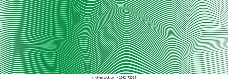 Curved wave lines pattern on white background. Wave striped lines pattern for backdrop and wallpaper template. Simple curved lines with repeat stripes texture. Striped background, vector