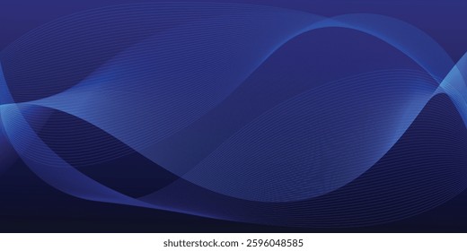 Curved wave lines pattern on white background. Wave striped lines pattern for backdrop and wallpaper template. Simple curved lines with repeat stripes texture. Striped background.eps10 vector