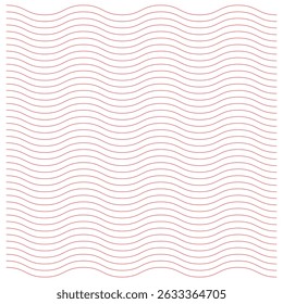 Curved wave lines pattern on white background. Endless vector texture for wallpaper, wrapping paper, background. Texture wave simple background. Vector illustration. Eps file 52.