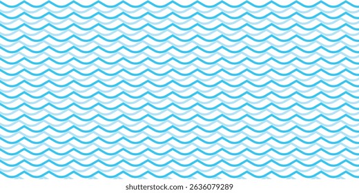 Curved wave lines pattern on white background. Wave striped lines pattern for backdrop and wallpaper template. Simple curved lines with repeat stripes texture. Striped background,eps10 vector	
