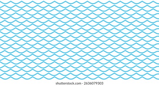 Curved wave lines pattern on white background. Wave striped lines pattern for backdrop and wallpaper template. Simple curved lines with repeat stripes texture. Striped background,eps10 vector	