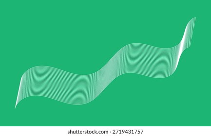 Patrón de líneas de onda curvadas sobre fondo blanco. Patrón de líneas rayadas de onda para el telón de fondo, Plantilla de Fondo de pantalla. Líneas curvas simples con textura de rayas. Fondo rayado. 