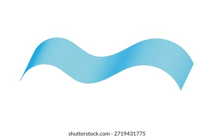 Patrón de líneas de onda curvadas sobre fondo blanco. Patrón de líneas rayadas de onda para el telón de fondo, Plantilla de Fondo de pantalla. Líneas curvas simples con textura de rayas. Fondo rayado. 