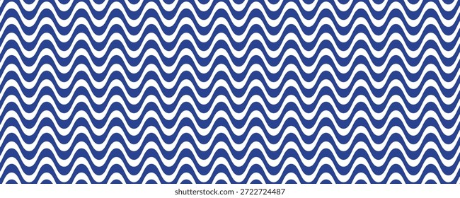 Curved wave lines pattern on white background. Wave striped lines pattern for backdrop and wallpaper template. Simple curved lines with repeat stripes texture. Striped background.