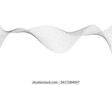Curved and wavy black mesh.