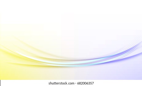 Curved wind flow. The design of the cover or banner. Vector illustration