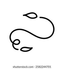 Curved Wind Flow with Leaves