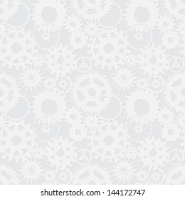 Curves abstract gears - vector seamless texture