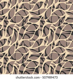 Curves abstract texture. Vector seamless pattern. Wavy mesh wallpaper
