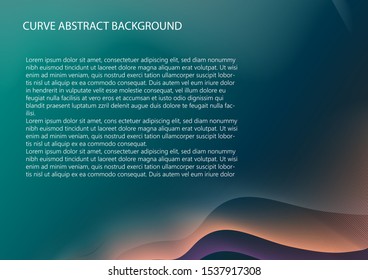 Curves abstract vector background for presentation