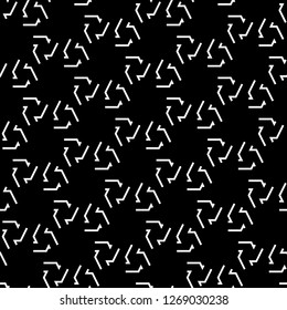 Curves backdrop. Jagged lines wallpaper. Linear ornament. Abstract background. Modern motif. Digital paper, textile print, web design. Seamless pattern. Vector.