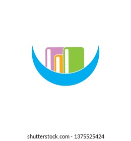 curves book learning education logo vector