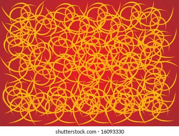 Curves in chaos abstract design wallpaper