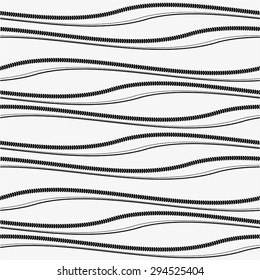 The curves decorative lines in a simple pattern, seamless vector background.