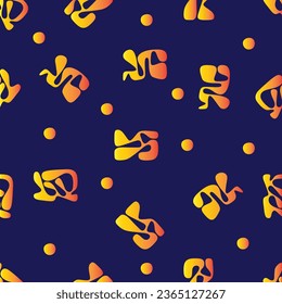 curves dots object gradient seamless pattern vector 