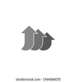 curves geometric arrows up movement design vector