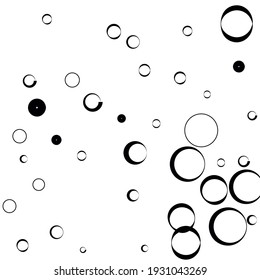 Curvas Redondas Ligeras Círculos Elegantes Diseño Moderno. Imagen de diseño de vectores Geométricos Estrictos en Círculo Negro. Oval Calm Blanco Minimal Patrón De Arte Moderno. Lujo Clásico Retro Estilo Moderno Fondo.