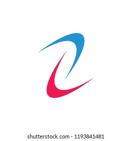 curves motion arrows logo vector