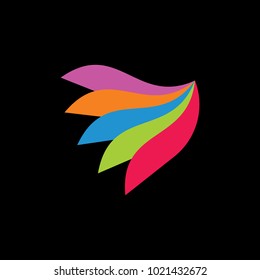 curves objects colorful decoration vector