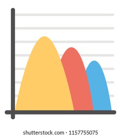 
Curves on a graph chart to represent graphical illustration called curve graph 

