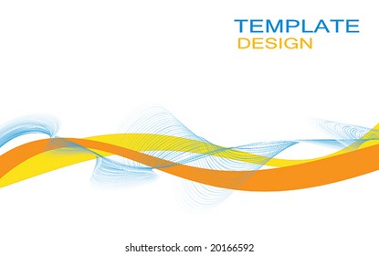 curves template background, vector