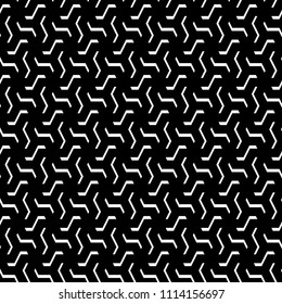 Curves. Zigzag figures. Mosaics. Broken lines background. Linear motif. Grate wallpaper. Grid backdrop. Digital paper, page fills, web design, textile print ornament. Seamless modern abstract pattern.