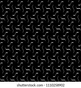 Curves. Zigzag figures. Repeated broken lines background. Linear motif. Grate wallpaper. Grid backdrop. Digital paper, page fills, web design, textile print ornament. Seamless modern abstract pattern.