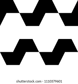 Curves. Zigzag figures. Repeated broken lines background. Wavy motif. Grate wallpaper. Grid backdrop. Digital paper, page fills, web design, textile print ornament. Seamless modern abstract pattern.