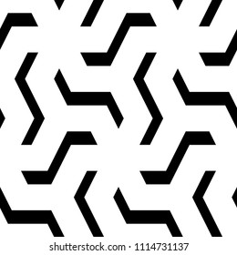 Curves. Zigzag figures. Repeated broken lines background. Linear motif. Grate wallpaper. Grid backdrop. Digital paper, page fills, web design, textile print ornament. Seamless modern abstract pattern.