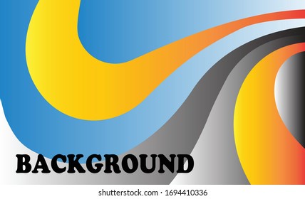 Curvilinear background vector illustration 