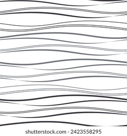 Curvilinear grid pattern, simple, seamless vector background.