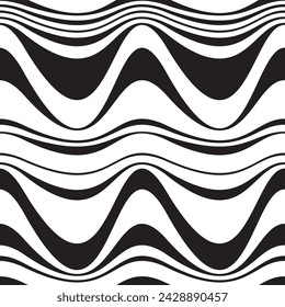 curvilinear pattern in the skyline, multipurpose, seamless vector background.