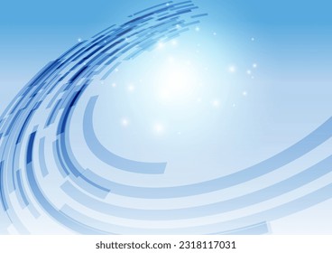 fondo de líneas de red azul curvado
