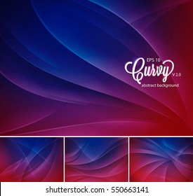 Curvy abstract background. Suitable for your design element and web background