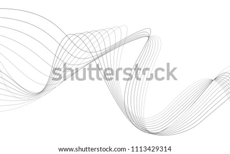 curvy abstract line wave graphic gray background