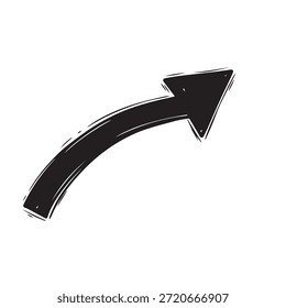 Curvy flecha ilustración Vector eps