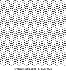 Curvy Black Wave Pattern