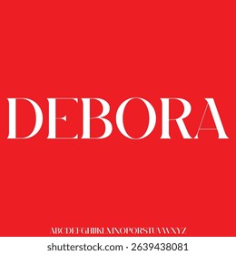 Curvy elegant feminine decorative alphabet display font vector