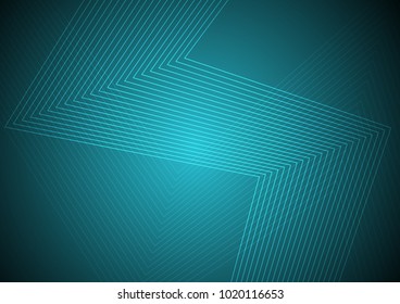 Curvy geometric lines pattern on a bright background. Vector graphic illustration template for use in the projects business, science, education and technology.