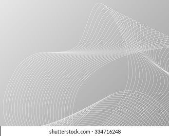 Curvy geometric lines wave pattern texture on colorful background. Vector graphic illustration template.