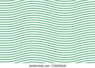 Curvy green thin wave pattern