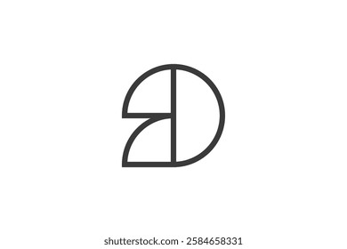 Curvy Half Circle. This logo can be used for various needs and businesses.