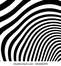 Curvy irregular dynamic lines. Abstract geometric pattern.