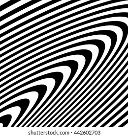 Curvy irregular dynamic lines. Abstract geometric pattern.