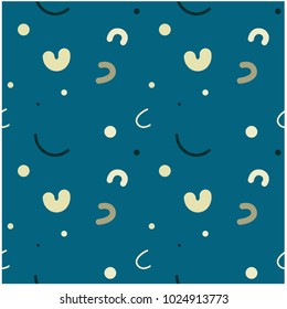 Curvy kids funny seamless pattern. Design for print, fabric, textile. Seamless wallpaper