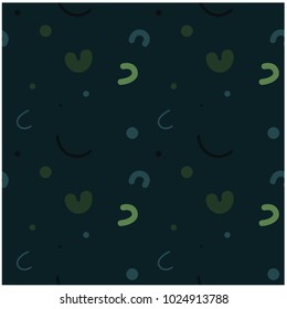 Curvy kids funny seamless pattern. Design for print, fabric, textile. Seamless wallpaper